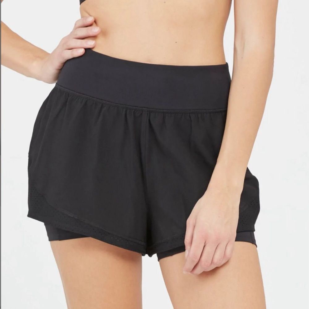SPANX Black Athletic Shorts for Women
